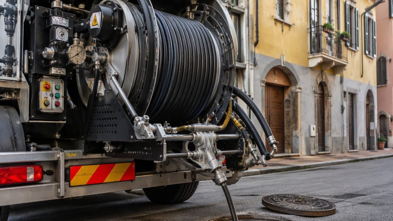 Disotturazione scarichi con attrezzatura professionale